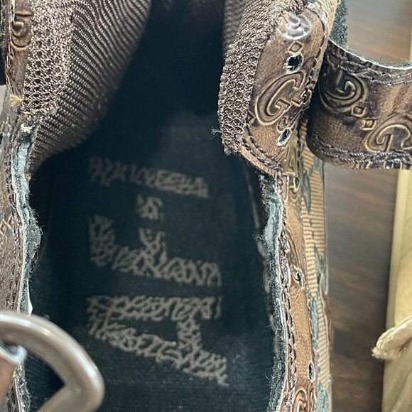 Nike AF-1 Custom Sneakers Mens Size 9 Brown Gucci Air Force 1 High 315123-333 - Picture 10 of 10